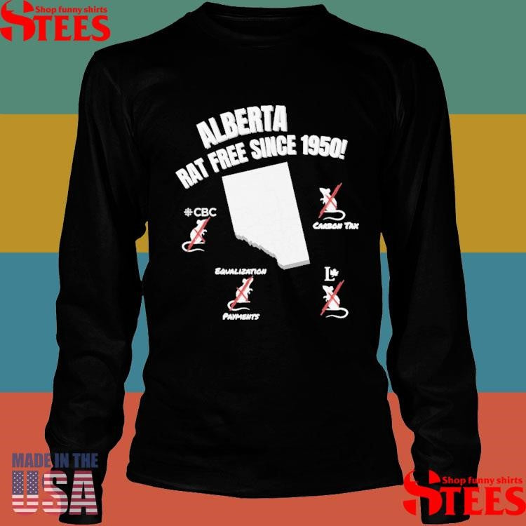 Alberta Rat Free Since 1950 T-shirts