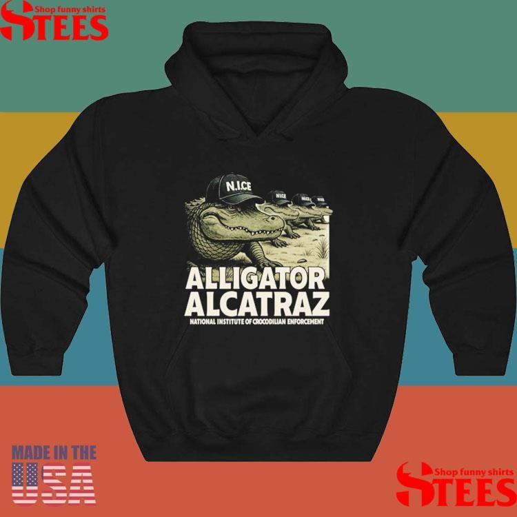 Alcatraz Gator National Institute Of Crocodilian Enforcement Nice T-shirt