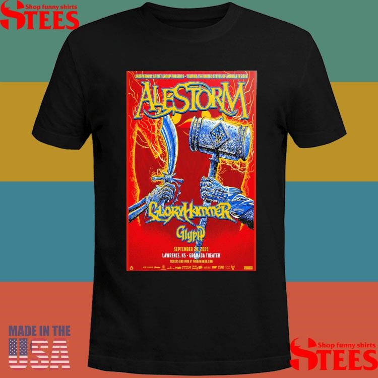 Alestorm September 24 2025 The Granada Theater Lawrence Ks Shirts