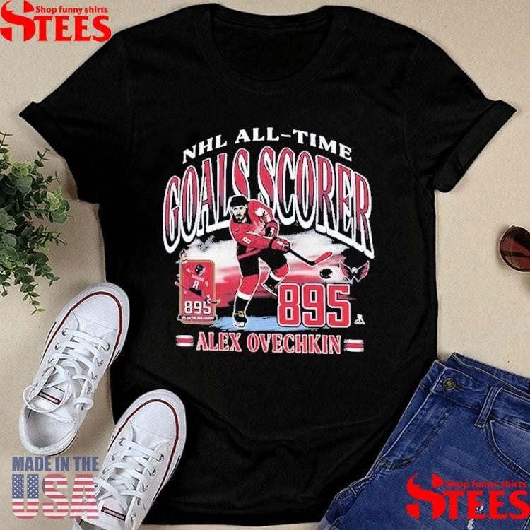 Alexander Ovechkin Washington Capitals ’47 Nhl All-time Leading Goal Scorer Franklin Shirts