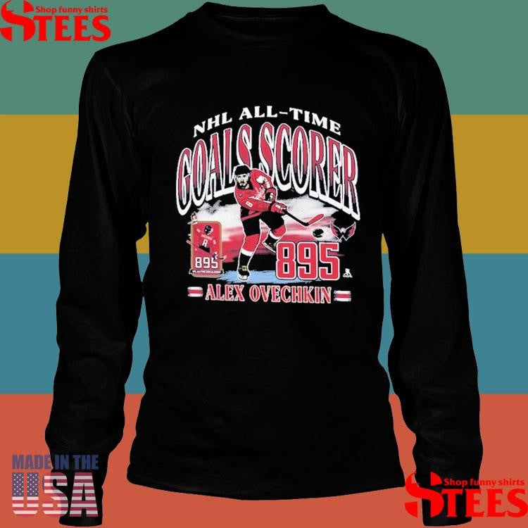 Alexander Ovechkin Washington Capitals ’47 Nhl All-time Leading Goal Scorer Franklin Shirts