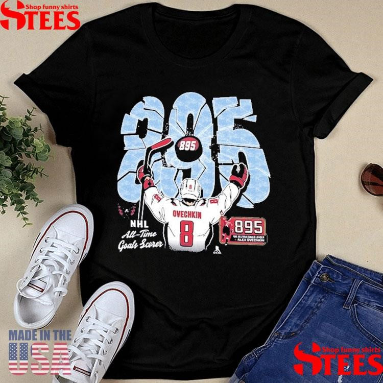 Alexander Ovechkin Washington Capitals ’47 Nhl All-time Leading Goal Scorer Shattered Franklin Shirts