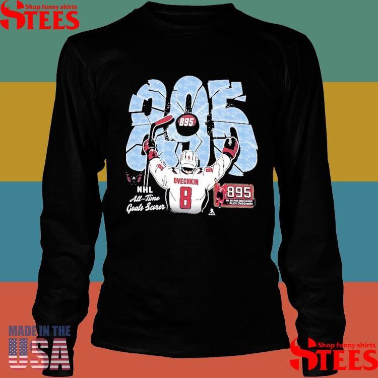 Alexander Ovechkin Washington Capitals ’47 Nhl All-time Leading Goal Scorer Shattered Franklin Shirts