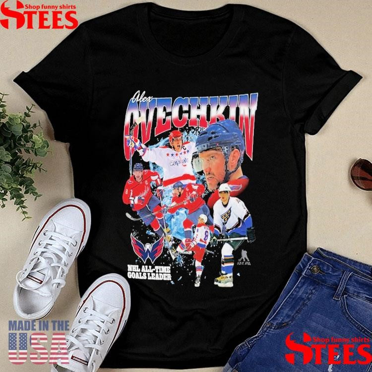Alexander Ovechkin Washington Capitals Mitchell & Ness Nhl All-time Leading Goal Scorer Graphic Shirts