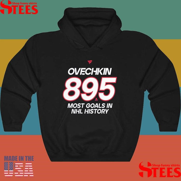 Alexander Ovechkin Washington Capitals NHL All-Time Leading Goal Scorer Name & Number 895 Shirts