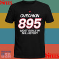 Alexander Ovechkin Washington Capitals NHL All-Time Leading Goal Scorer Name & Number 895 Shirts