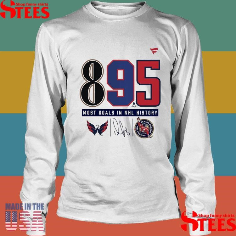 Alexander Ovechkin Washington Capitals Nhl All-time Leading Goal Scorer 895 Shirts