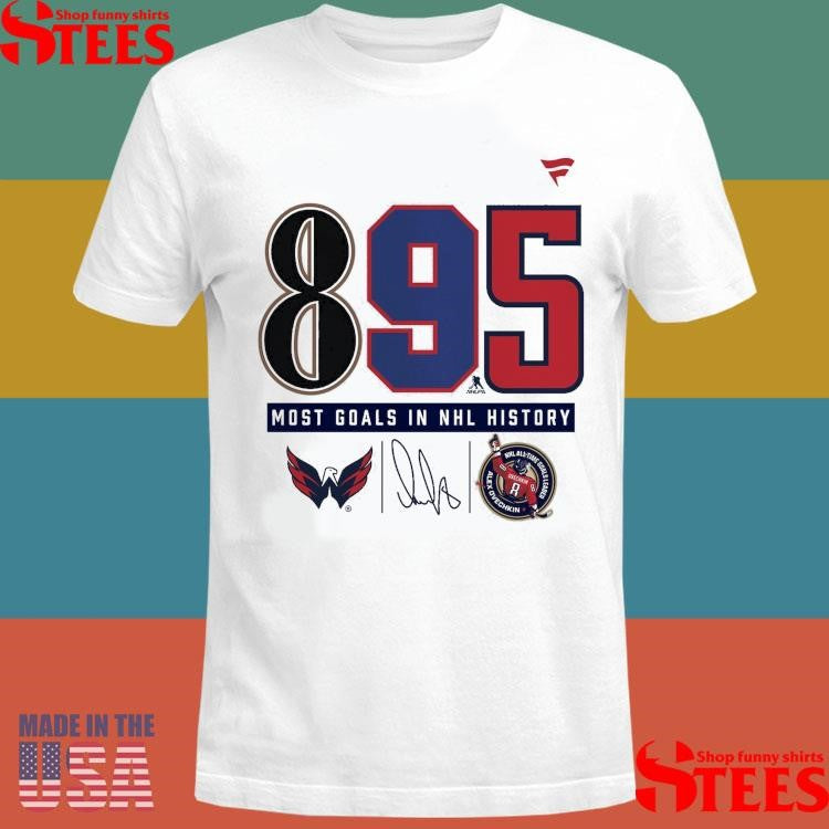 Alexander Ovechkin Washington Capitals Nhl All-time Leading Goal Scorer 895 Shirts