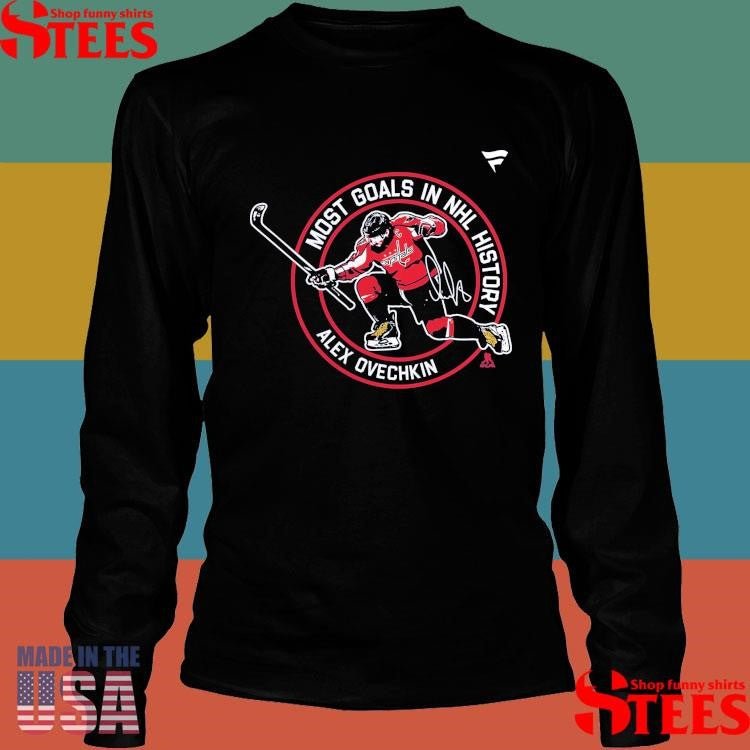 Alexander Ovechkin Washington Capitals Nhl All-time Leading Goal Scorer Badges Shirts