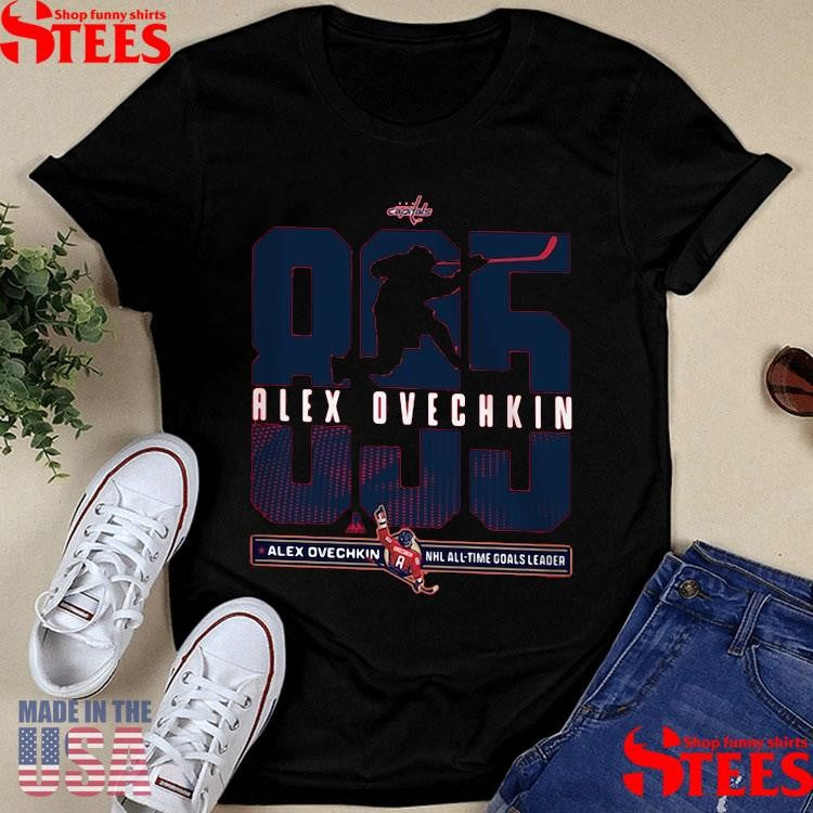 Alexander Ovechkin Washington Capitals Youth Nhl All-time Leading Goal Scorer Callout Shirts