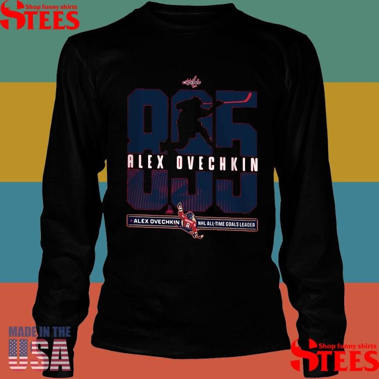 Alexander Ovechkin Washington Capitals Youth Nhl All-time Leading Goal Scorer Callout Shirts