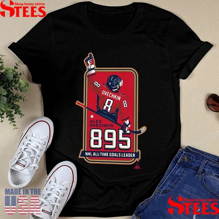 Alexander Ovechkin Washington Capitals Youth Nhl All-time Leading Goal Scorer Locker Room Shirts