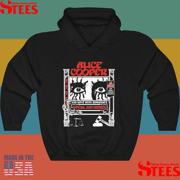 Alice Cooper Jury Summons Itinerary T-shirt