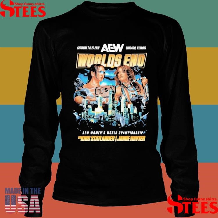 All Elite Wrestling Aew Worlds End 2025 Matchup Kris Statlander Vs Jamie Hayter T-shirt