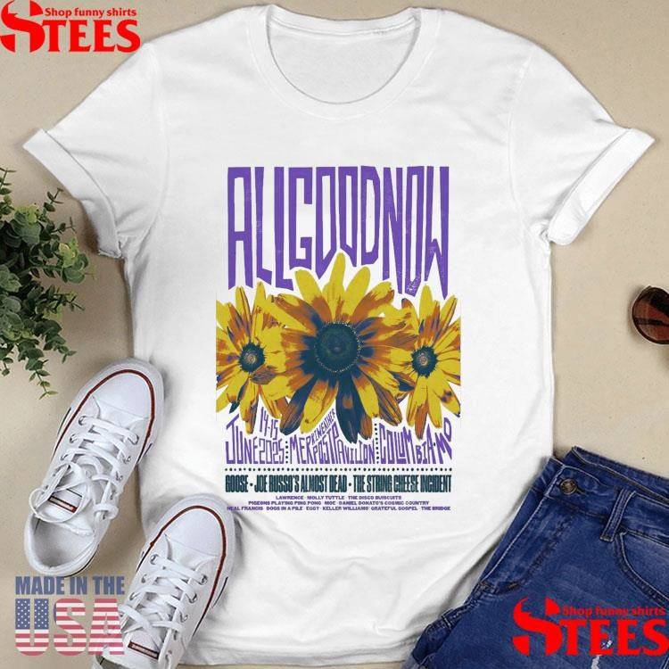 All Good Festival June 14-15 2025 Merriweather Post Pavilion In Columbia Md T-shirt