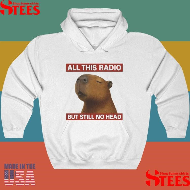 All This Radio But Still No Head Capybara Shirts