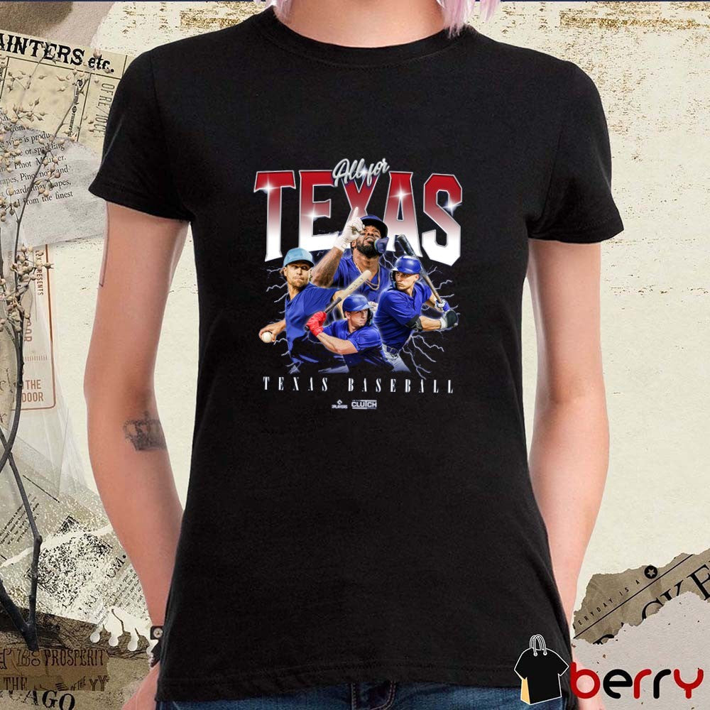 All for Texas MLBPA Texas Rangers Baseball Graphic t-shirt