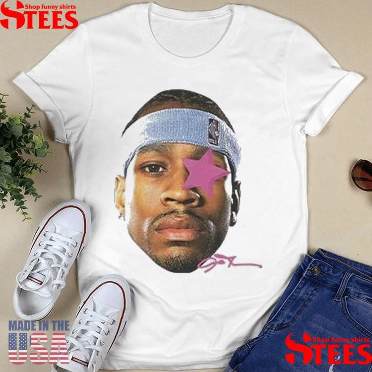 Allen Iverson Big Head Star Signature T-shirts