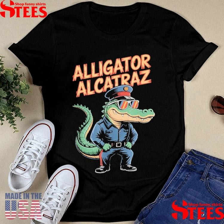 Alligator Alcatraz, Florida Everglades Prison Gear Police T-shirt