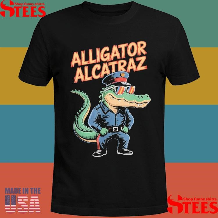 Alligator Alcatraz, Florida Everglades Prison Gear Police T-shirt