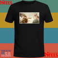 Almighty Slap Funny Cat God Creation Of Adam Meme Jesus Art Shirts