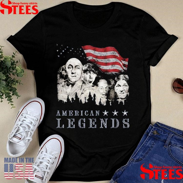 American Legends Rushmorons The Three Stooges T-shirt