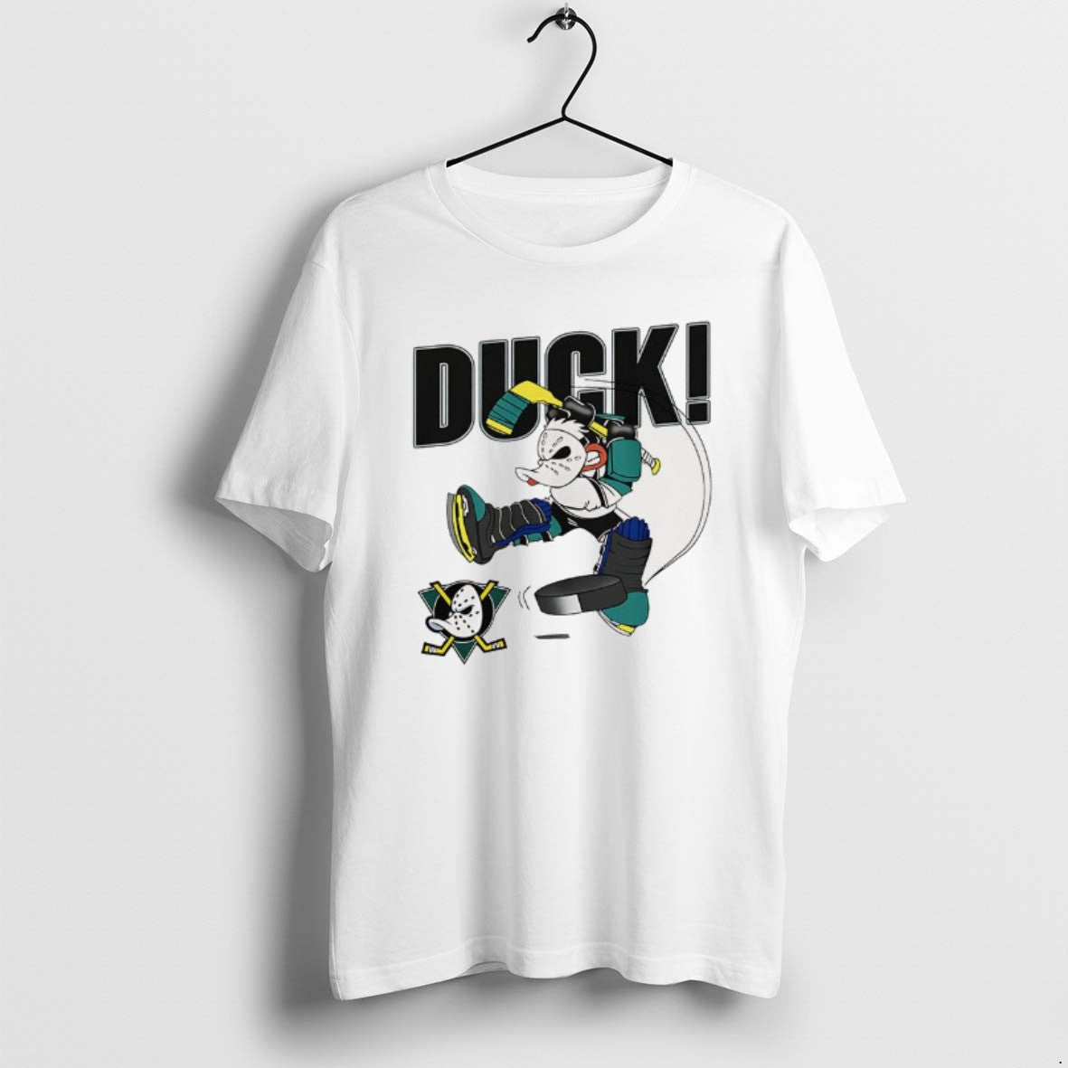 Official Anaheim Mighty Ducks Mascot Playing Hockey 90s T-Shirts, Hoodie, Sweatshirt | CiraTrend.com