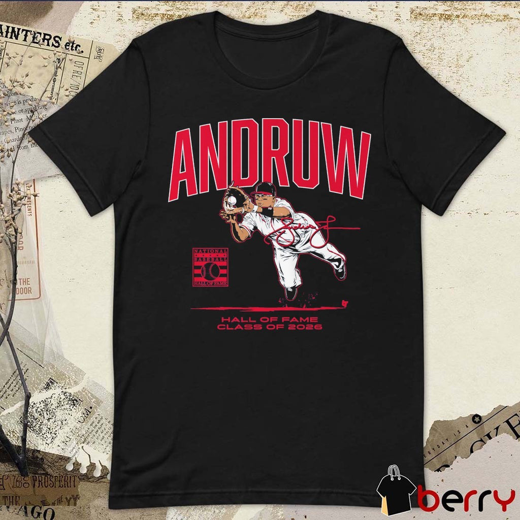Andruw Jones Hall of Fame Class of 2026 Atlanta Braves Signature t-shirt
