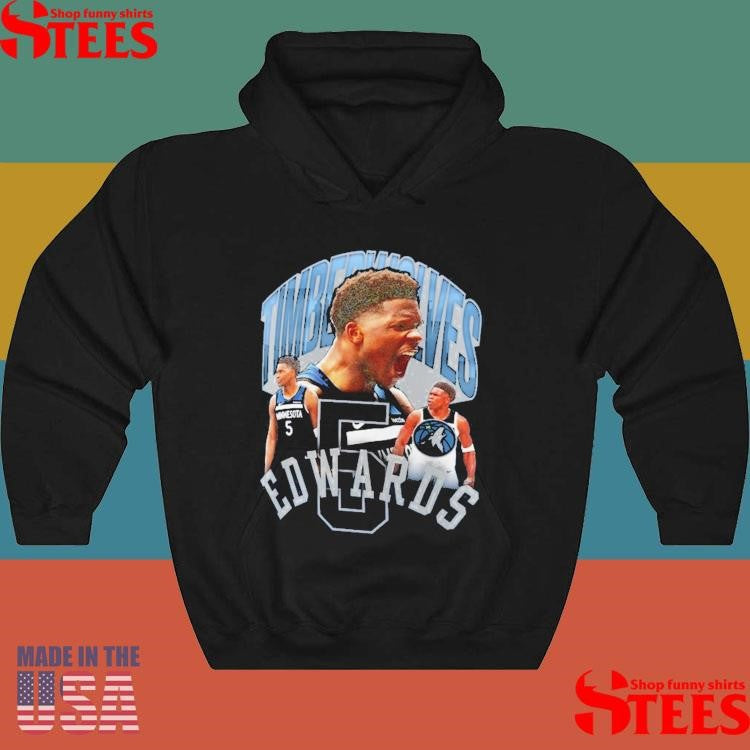 Anthony Edwards Navy Minnesota Timberwolves Notorious 4.0 Shirts