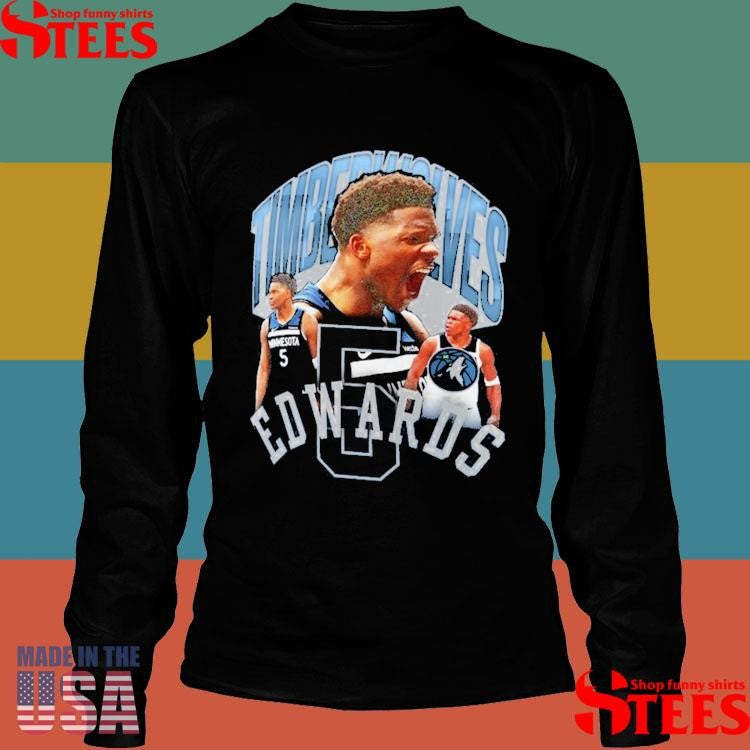 Anthony Edwards Navy Minnesota Timberwolves Notorious 4.0 Shirts