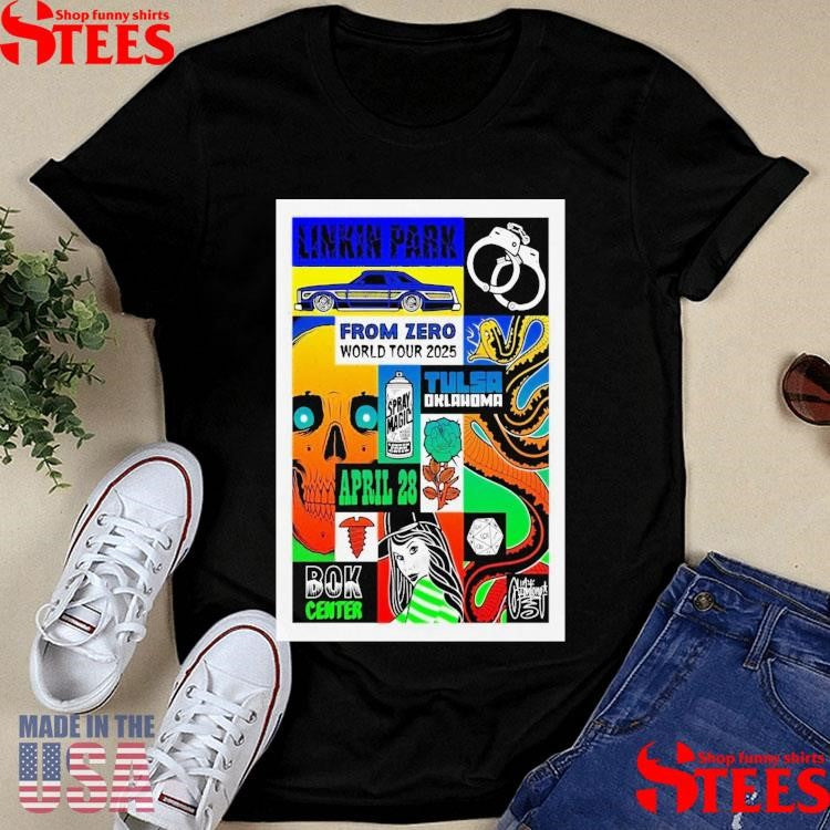 April 28 2025 Bok Center Tulsa Ok Linkin Park Poster Shirts