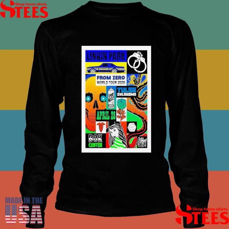 April 28 2025 Bok Center Tulsa Ok Linkin Park Poster Shirts