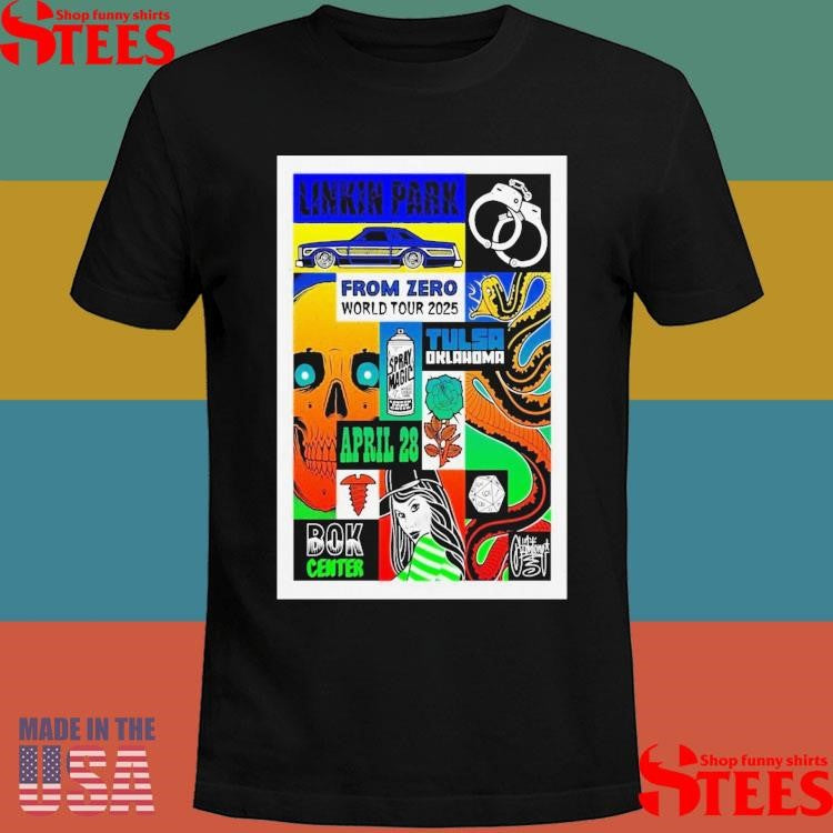 April 28 2025 Bok Center Tulsa Ok Linkin Park Poster Shirts