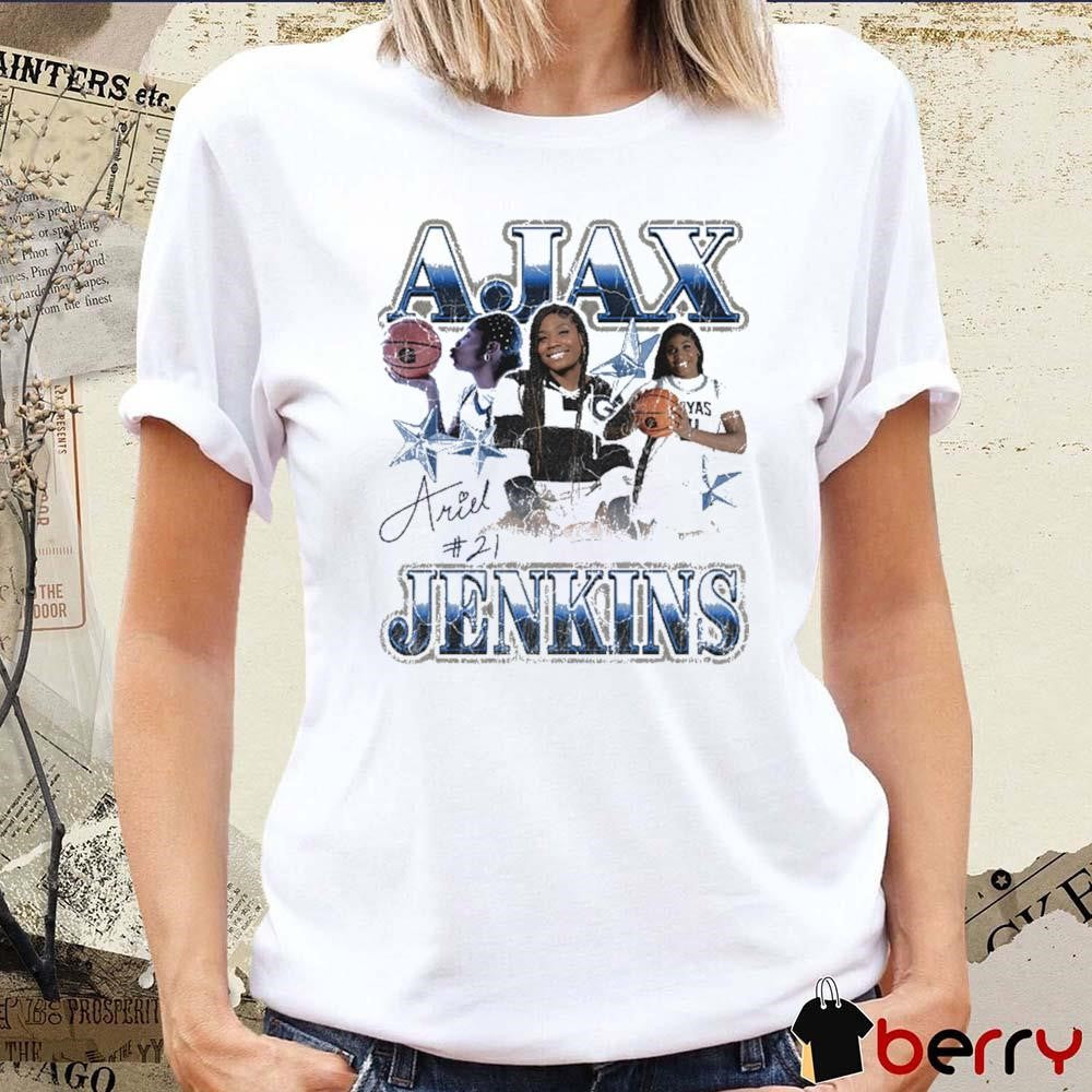 Ariel Jenkins Georgetown Hoyas basketball 90s Retro Signature Graphic t-shirt