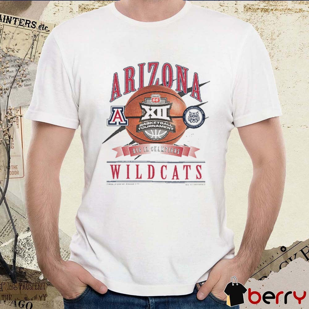 Arizona Wildcats 2026 Big 12 Men’s Basketball Conference Tournament Champions Locker Room t-shirt