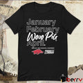 Arkansas Razorbacks MBB 2026 March Madness Month January February Woo Pig April t-shirt