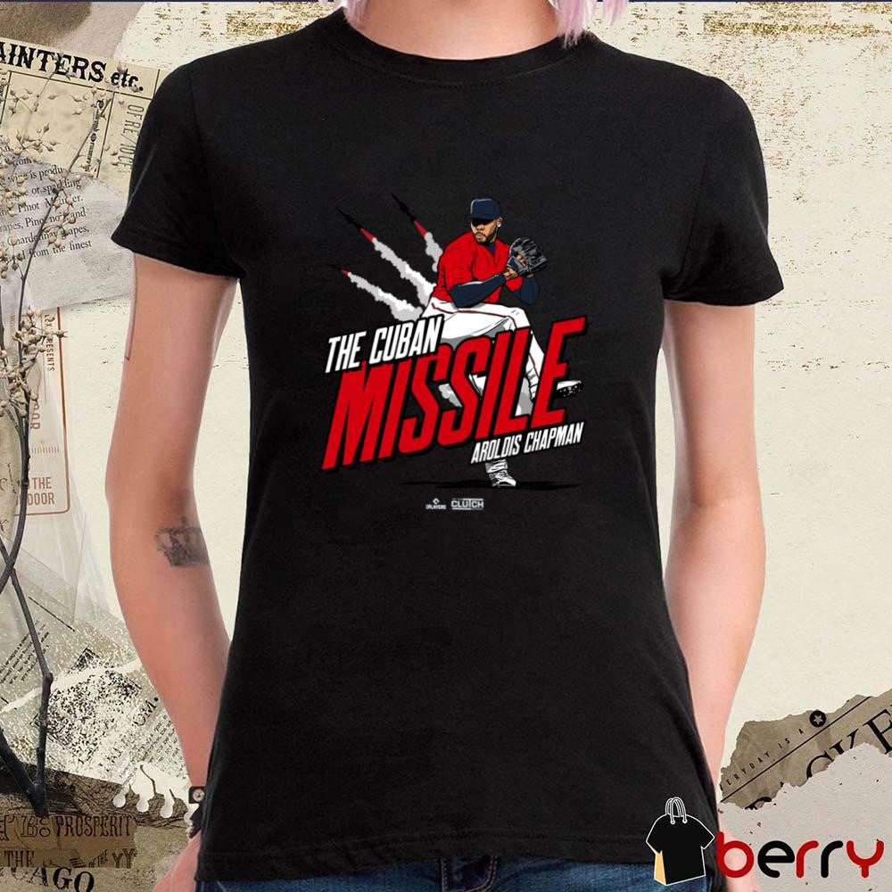 Aroldis Chapman The Cuban Missile in Boston Boston Red Sox Baseball MLBPA t-shirt