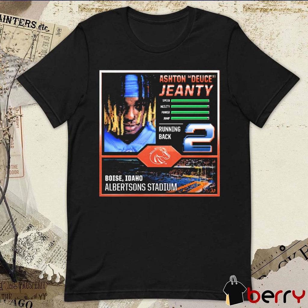 Ashton Deuce Jeanty Boise State Broncos Running Back EA Football t-shirt