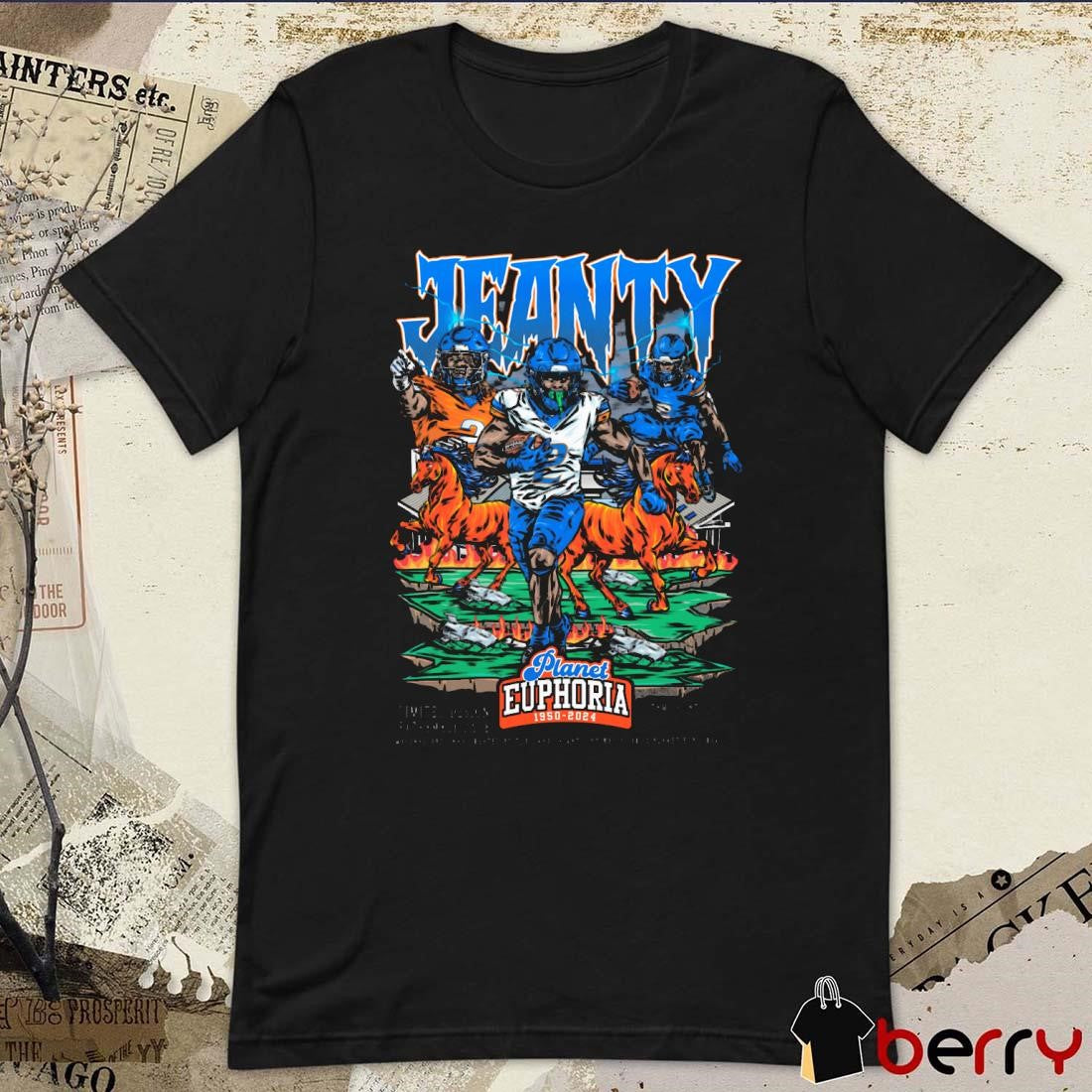 Ashton Jeanty Boise State Broncos Planet Euphoria Art t-shirt