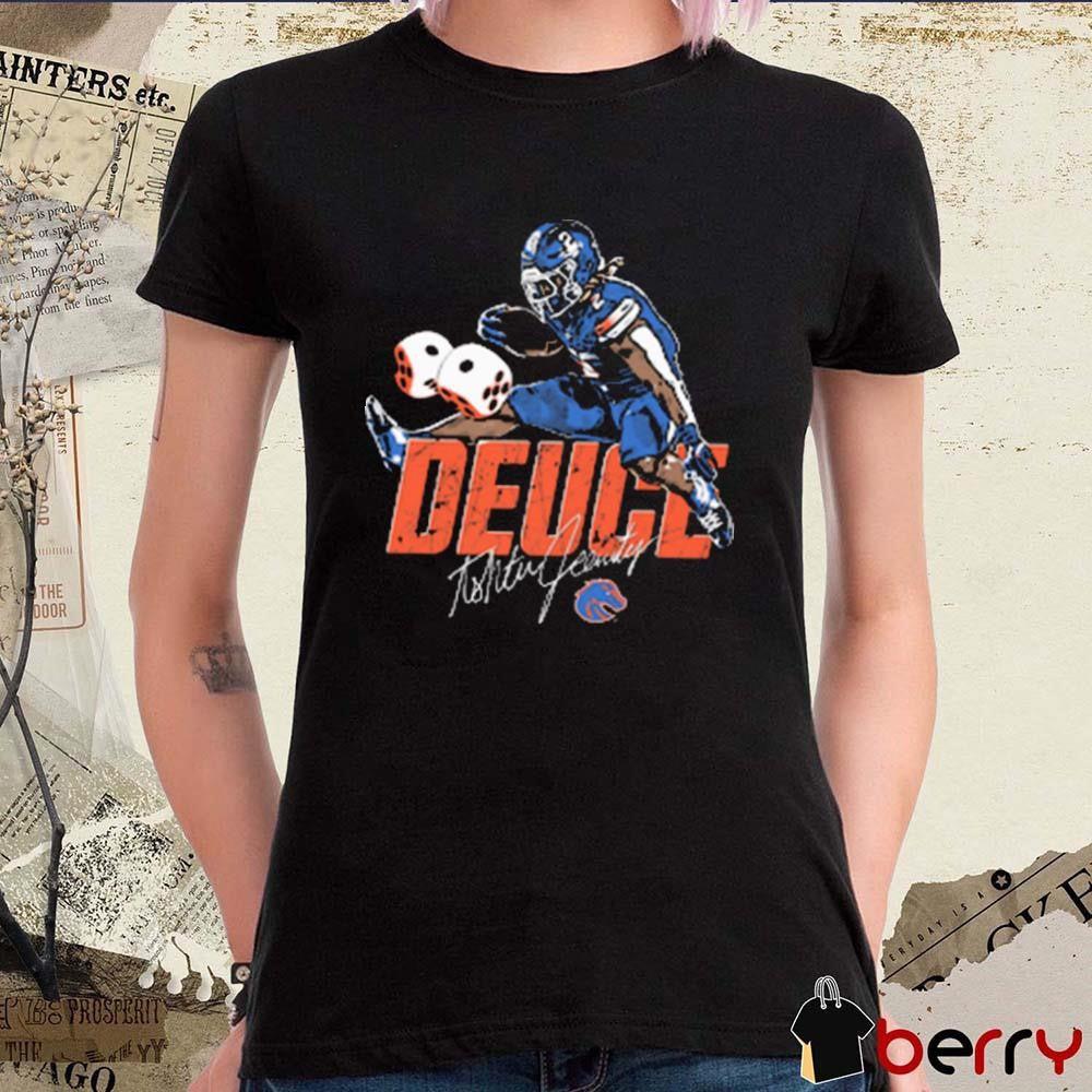 Ashton Jeanty Boise State Broncos Signature Deuce Vintage Graphic t-shirt