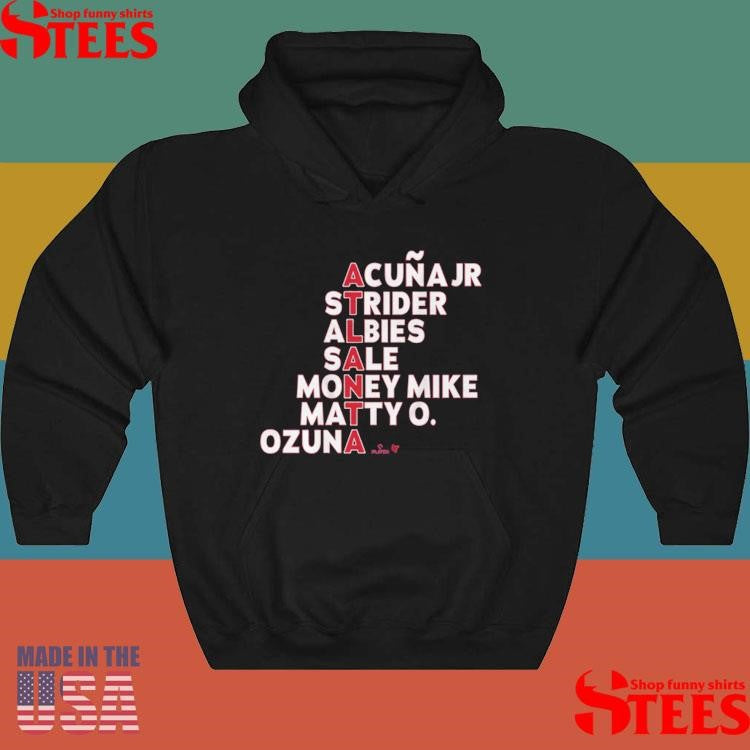 Atlanta Braves Acuna Jr Strider Albies Sale Money Mike Matty O Ozuna Names 2025 Shirts