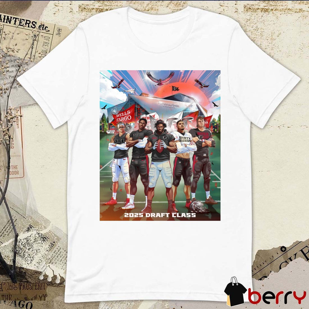 Atlanta Falcons Jalon Walker James Pearce Jr Billy Bowman Jr. Xavier Watts Jack Nelson 2025 Draft Class Poster t-shirt