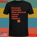 Auburn Basketball Broome & Cardwell & Baker-mazara & Jones & Kelly & Pettiford Shirts