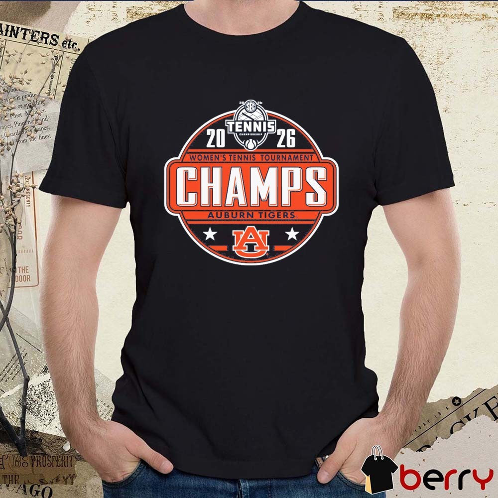 Auburn Tigers 2026 SEC Women’s Tennis Tournament Champions Locker Room t-shirt