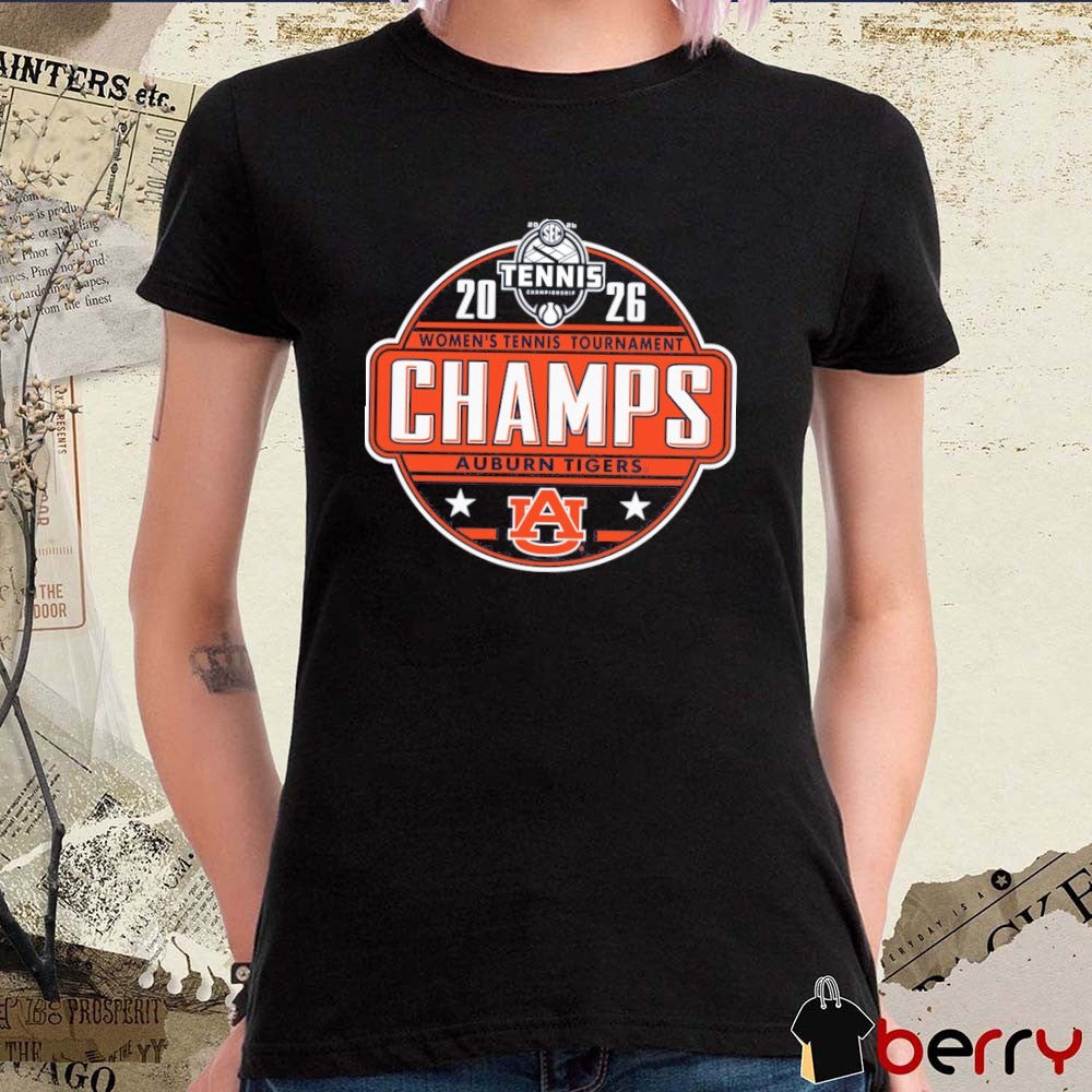 Auburn Tigers 2026 SEC Women’s Tennis Tournament Champions Locker Room t-shirt