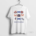 Official Auburn Tigers War Eagle Bow And Mastcot And Helmet Football T-Shirts, Hoodie, Sweatshirt | CiraTrend.com