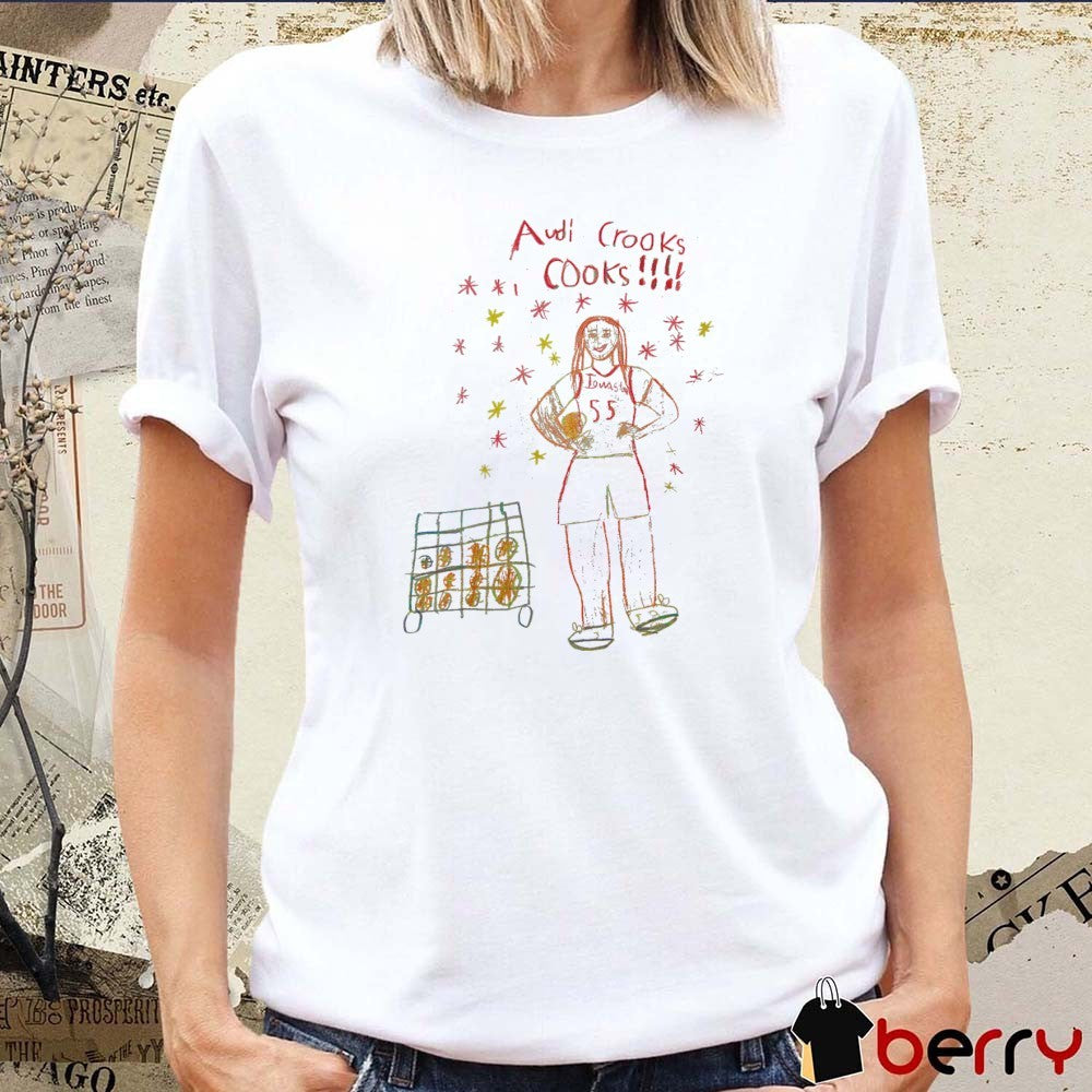 Audi Crooks Illustration Iowa State Cyclones Basketball Big 12 Conference Drawing t-shirt