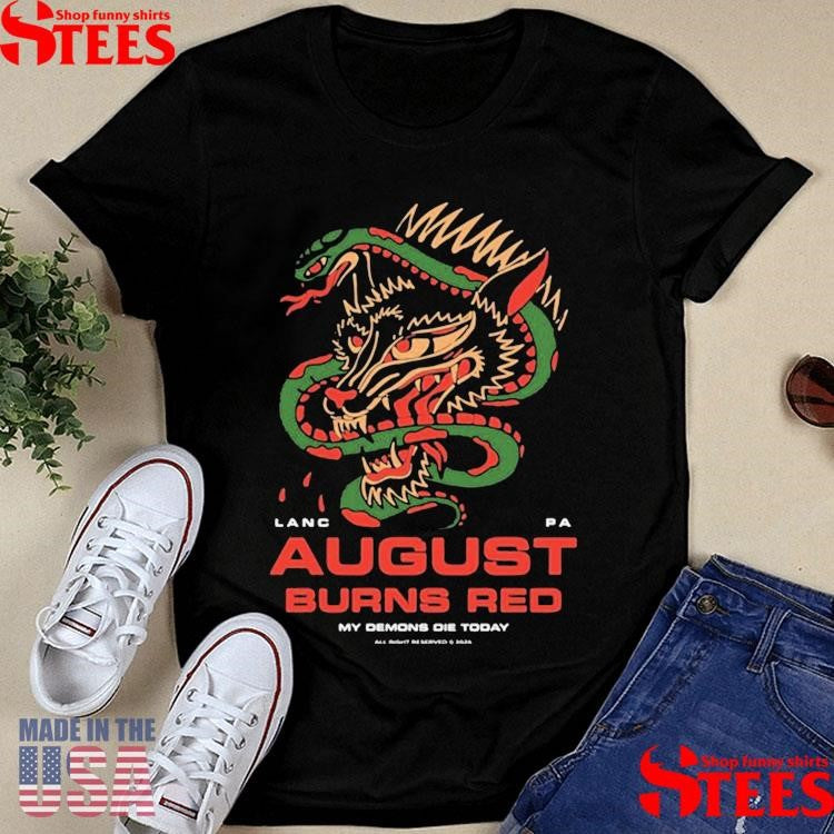 August Burns Red Lancaster, Pa Snake Dragon Shirts