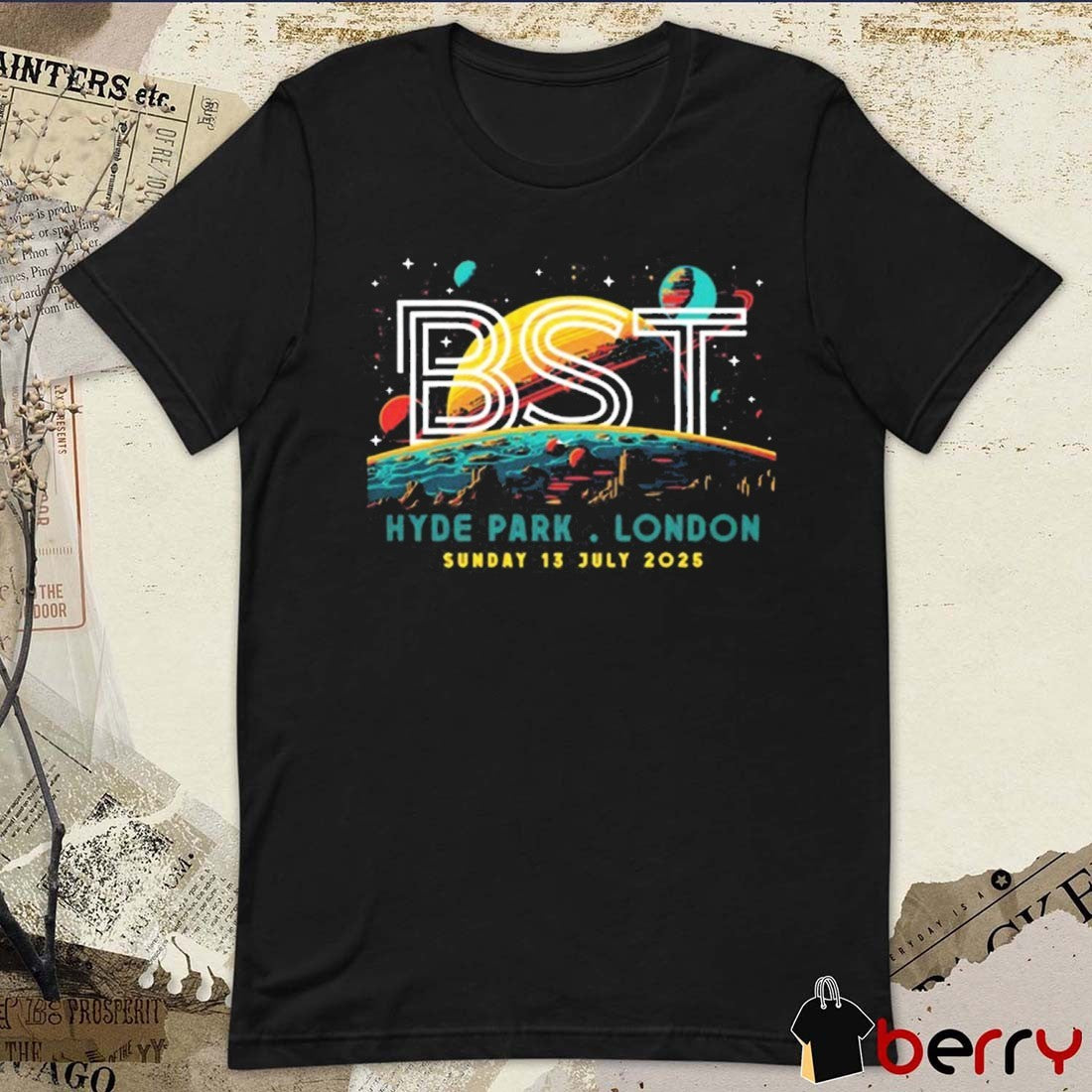 BST Hyde Park London Jeff Lynne’s Elo Sunday 13 July 2025 Event t-shirt