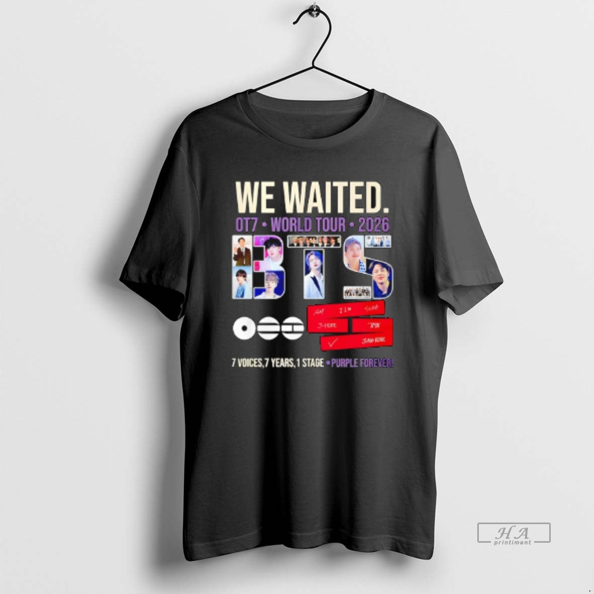 Official Bts We Waited Ot7 World Tour 2026 T-Shirts, Hoodie, Sweatshirt | CiraTrend.com